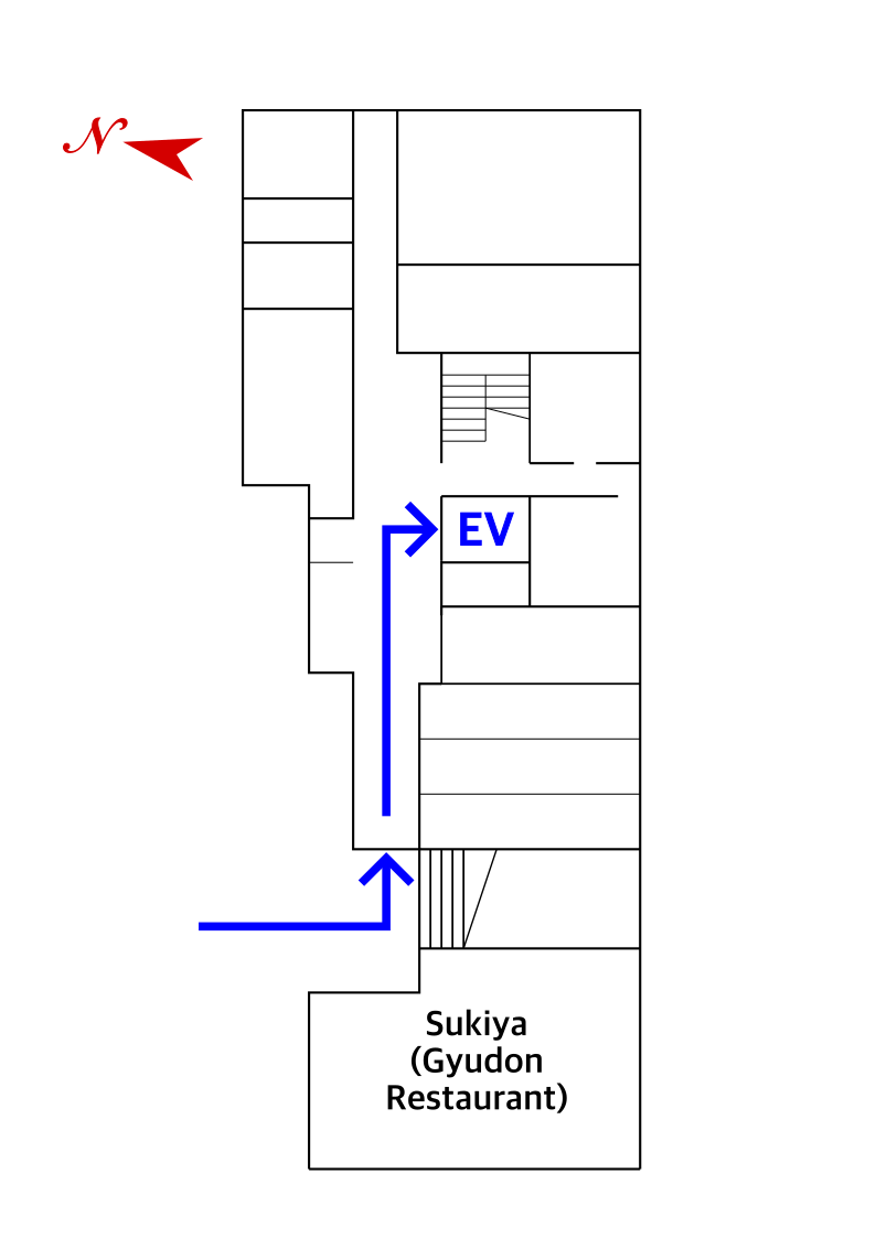take the elevator to the 4th floor